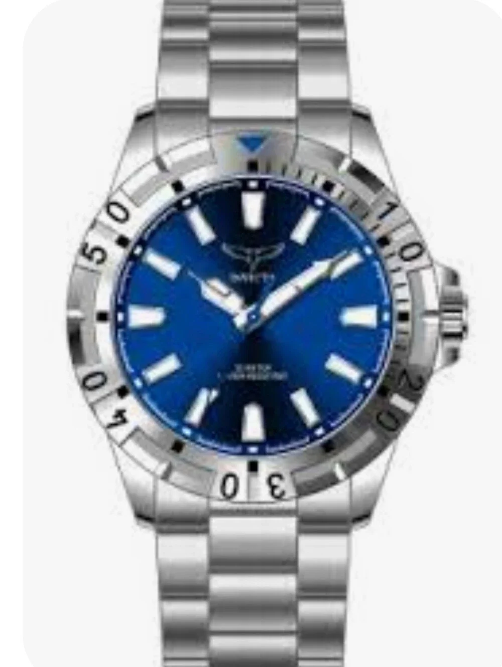 Invicta Specialty I Men's Quartz Watch 42mm Blue Dial Steel Bracelet ( NIB )